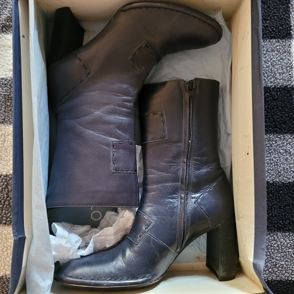 Roberto del Carlo women's calf boots sz 37